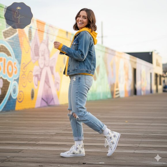 🐶NOBO hight top Women's  sneakers mickey mouse size 11 - Picture 1 of 7